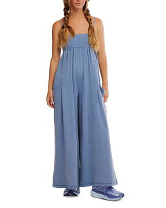 �t���[�s�[�v�� ���f�B�[�X �g�b�v�X �W�����v�X�[�c Free People Hot Shot Strappy Onesie Jumpsuit Blue Ash �A�b�V��