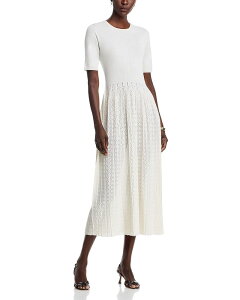 �t�@�r�A�i �t�B���b�s ���f�B�[�X �g�b�v�X �����s�[�X �~�f�B �X�J�[�g Fabiana Filippi Pointelle Skirt Midi Dress Light Beige �x�[�W��