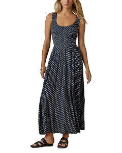 �t�@���e�B ���f�B�[�X �g�b�v�X �����s�[�X �V���[�����O Faherty Sophia Smockedress Navy Lotus �l�C�r�[