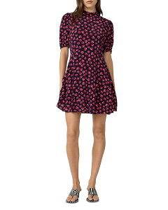 �_�C�A�� �t�H�� �t�@�X�e���o�[�O ���f�B�[�X �g�b�v�X �����s�[�X DIANE von FURSTENBERG Dolly Dress Hibiscus Dot Maritime