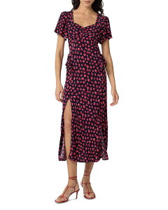 �_�C�A�� �t�H�� �t�@�X�e���o�[�O ���f�B�[�X �g�b�v�X �����s�[�X DIANE von FURSTENBERG Aurora Dress Hibiscus Dot Maritime
