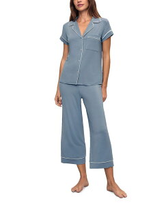 �G�o�[�W�F�C ���f�B�[�X �A���_�[�E�F�A �i�C�g�E�F�A Eberjey Gisele Short Sleeve Cropajama Set Fadedenim �f�j��