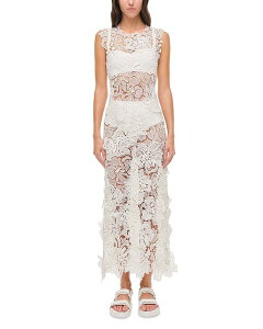 �V���J�C ���f�B�[�X �g�b�v�X �����s�[�X ���[�X SIMKHAI Dahlia Lace Dress White �z���C�g