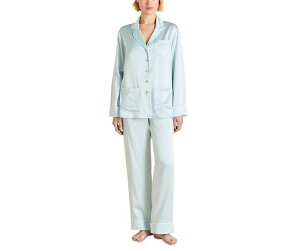 �I���r�A�{���w�[�� ���f�B�[�X �A�E�^�[ �p�[�J�[�E�X�E�F�b�g �V���N Olivia von Halle Silk Woven Long Pajama Set Powder Blue �u���[