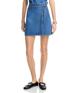 �^�j�A�e�C���[ ���f�B�[�X �{�g���X�J�[�g Tanya Taylor Annika Skirt Medium Indigo Blue �C���f�B�S