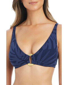 �u���[���b�h�r�[�e�B ���f�B�[�X ���� �g�b�v�̂� Bleu Rod Beattiembossed Bikini Top Midnight