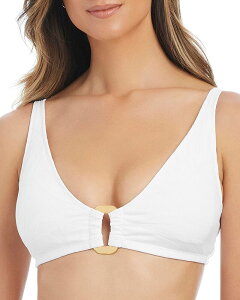 �u���[���b�h�r�[�e�B ���f�B�[�X ���� �g�b�v�̂� Bleu Rod Beattiembossed Bikini Top White �z���C�g