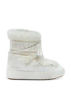 ���[���u�[�c ���f�B�[�X �V���[�Y �u�[�c�E���C���u�[�c Moon Boot Unisex LTrack Faux Shearling Boots White �z���C�g
