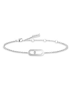 ���V�J ���f�B�[�X �A�N�Z�T���[ �u���X���b�g�E�o���O���E�A���N���b�g Messika 18K Gold Move Uno Diamond Bracelet White Gold �z���C�g
