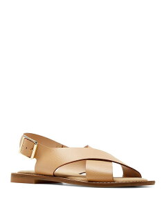 ���J�i�f�B�A�� ���f�B�[�X �V���[�Y �T���_�� ���U�[ La Canadienne Women's Freeda Leather Flat Sandals Caramel