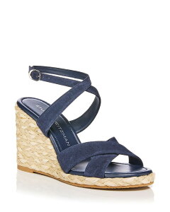 �X�`���A�[�g ���C�c�}�� ���f�B�[�X �V���[�Y �T���_�� Stuart Weitzman Women's Alyssa Espadrille Wedge Sandals Nice Blue �u���[
