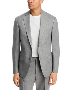 ���B���X �����Y �A�E�^�[ �W���P�b�g�E�u���]�� �X�����t�B�b�g ���l�� Vince Dlav Linen Slim Fit Suit Jacket Light Grey �O���[