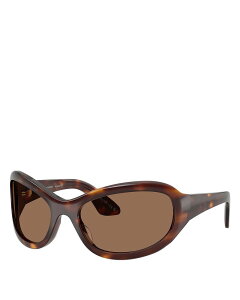 �J�C�g ���f�B�[�X �A�N�Z�T���[ �T���O���X�E�A�C�E�F�A KHAITE x Oliver Peoples Oval Sunglasses 64mm Brown �u���E��