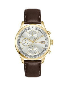 �q���[�S�{�X ���f�B�[�X �A�N�Z�T���[ �r���v BOSS Hugo Bosstratus Chronograph 41mm Silver �V���o�[