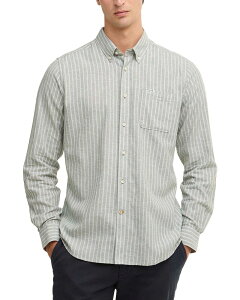 �o�u�A�[ �����Y �g�b�v�X �V���c Barbour Nelson Stripe Pocket Shirt Bleached Olive �I���[�u