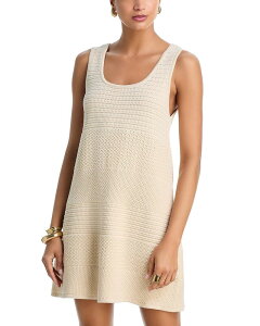 �t�����`�R�l�N�V���� ���f�B�[�X �g�b�v�X �����s�[�X FRENCH CONNECTION Mozart Striped Texture Dress Ecru �G�N����