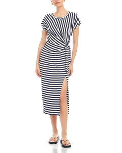 �t�B�t�e�B�[���g�D�G���e�B ���f�B�[�X �g�b�v�X �����s�[�X �~�f�B Fifteen Twenty Marisa Side Knot Midi Dress Navy/ White �z���C�g