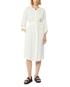 �}�b�N�X�}�[�� ���f�B�[�X �g�b�v�X �����s�[�X ���l�� Max Mara Studio Mstlembo Faded Linen Twill Dress Natural