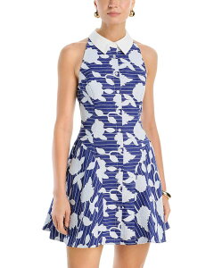 �~���[ ���f�B�[�X �g�b�v�X �����s�[�X �~�j �}�L�V MILLY Maxine Mini Dress Blue/white �z���C�g