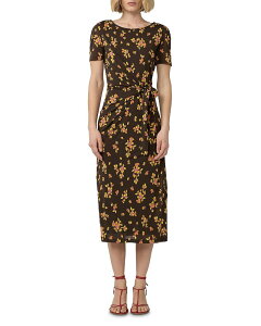 �_�C�A�� �t�H�� �t�@�X�e���o�[�O ���f�B�[�X �g�b�v�X �����s�[�X �~�f�B DIANE von FURSTENBERG Mandy Midi Dress Island Orchid Mini Boquet Woodstock