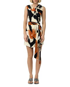 �_�C�A�� �t�H�� �t�@�X�e���o�[�O ���f�B�[�X �g�b�v�X �����s�[�X �~�j DIANE von FURSTENBERG Roxy Mini Dress Island Orchid Giant Black �u���b�N