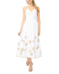 �Z�Z ���f�B�[�X �g�b�v�X �����s�[�X CeCe Spaghetti Strap Twist Bodice Dress Ultra White �z���C�g