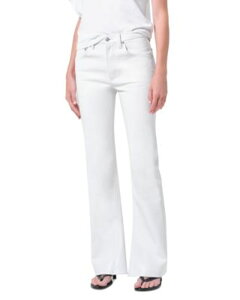 �A�S���h ���f�B�[�X �{�g���X �f�j���p���c �u�[�c�J�b�g �u�[�c ���U�[ �W�[���Y AGOLDE Mid Rise Leather Kick Bootcut Jeans in Collagen One-Size