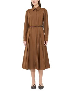 �}�b�N�X�}�[�� ���f�B�[�X �g�b�v�X �V���c Max Mara Studio Mstaffetto Shirt Dress Clay