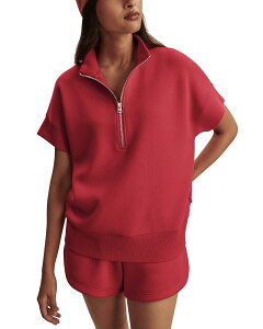 �o�[���C ���f�B�[�X �A�E�^�[ �p�[�J�[�E�X�E�F�b�g �V���c Varley Ritchie Short Sleeve Sweatshirt Rich Raspberry