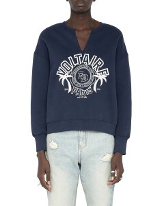 �U�f�B�O �G ���H���e�[�� ���f�B�[�X �A�E�^�[ �p�[�J�[�E�X�E�F�b�g �V���c Zadig & Voltaire Olive Sweatshirt Encre �I���[�u