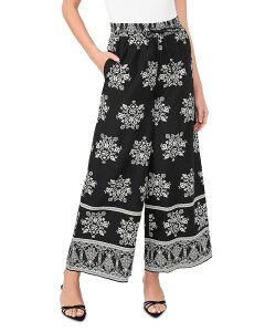 �Z�Z ���f�B�[�X �{�g���X �J�W���A���p���c ���C�h���b�O CeCe Wide Leg Pull On Pants Rich Black �u���b�N