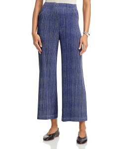 �v���[�c �v���[�Y �C�b�Z�C �~���P ���f�B�[�X �{�g���X �J�W���A���p���c �f�j�� PLEATS PLEASE ISSEY MIYAKE Denim Pull On Pants Navy �l�C�r�[