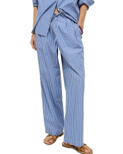�A���b�N�X�~�� ���f�B�[�X �{�g���X �J�W���A���p���c Alex Mill Hudson Striped Pants Blue/Ivory �A�C�{���[