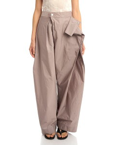 �C�b�Z�C�~���P ���f�B�[�X �{�g���X �J�W���A���p���c �A�V�����g���[ Issey Miyake PLEATS PLEASE Akimbo Asymmetrical Pants Greige