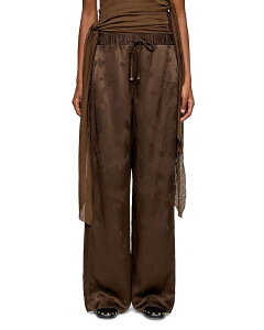 �K�j�[ ���f�B�[�X �{�g���X �J�W���A���p���c �T�e�� GANNI Satin Pants Demitasse
