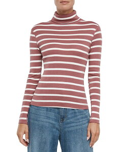 �X���[�h�b�c ���f�B�[�X �g�b�v�X T�V���c �^�[�g���l�b�N Three Dotstriped Turtleneck Long Sleeve Tee Brushed Berry �X�g���C�v