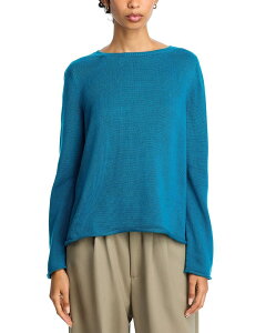�G�C���[���t�B�b�V���[ ���f�B�[�X �A�E�^�[ �j�b�g�E�Z�[�^�[ Eileen Fisher Bateau Neck Sweater Dragonfly