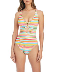 �u���[���b�h�r�[�e�B ���f�B�[�X ���� �㉺�Z�b�g Bleu Rod Beattie Cross Back One Piece Swimsuit Multi �}���`�J���[