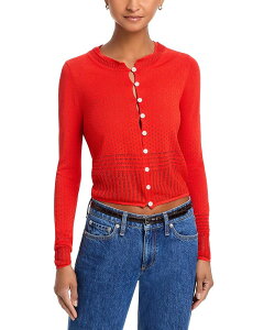 ���O�A���h�{�[�� ���f�B�[�X �A�E�^�[ �j�b�g�E�Z�[�^�[ �J�[�f�B�K�� rag & bone Michelle Cardigan Bright Red ���b�h