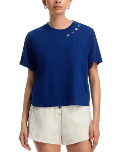 �A�N�A ���f�B�[�X �g�b�v�X T�V���c AQUA Haley Seashell Boxy Crop Tee - Exclusive Tide �A�N�A