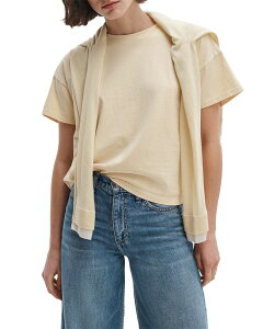 ���O�A���h�{�[�� ���f�B�[�X �g�b�v�X T�V���c rag & bone Distressed Washed Kelly Boxy Tee Butter