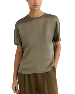 ���C�X ���f�B�[�X �g�b�v�X �V���c �V���N REISS Lena Silk Top Khaki Green �O���[��
