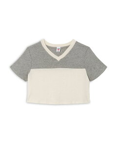 ���_�� ���f�B�[�X �g�b�v�X T�V���c V�l�b�N �R���g���X�g �W���[�W�[ RE/DONE V Neck Contrast Jersey Tee Fatigue Vintage White �z���C�g