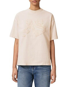 �I�[���Z�C���c ���f�B�[�X �g�b�v�X T�V���c ALLSAINTS Insignia Etta Tee Crystal Pink �s���N