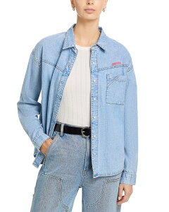 �}�U�[ ���f�B�[�X �g�b�v�X �V���c �f�j�� MOTHER The Big Splash Denim Shirt Wake and Lake �f�j��