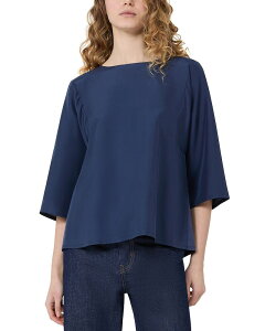 �E�B�[�N�G���h �}�b�N�X�}�[�� ���f�B�[�X �g�b�v�X �V���c �u���E�X Weekend Max Mara Wkdfastoso Blouse Navy �l�C�r�[