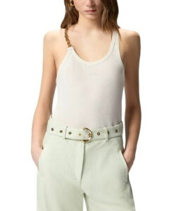 �s���R ���f�B�[�X �g�b�v�X �^���N�g�b�v PINKO Charlene Chain Trim Tank Top One-Size