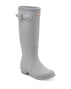 �n���^�[ ���f�B�[�X �V���[�Y �u�[�c�E���C���u�[�c �g�[�� Hunter Women's Original Tall Rain Boots Light Gray �O���[