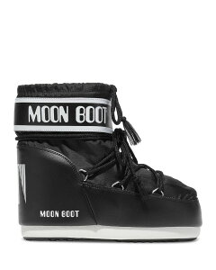 ���[���u�[�c ���f�B�[�X �V���[�Y �u�[�c�E���C���u�[�c Moon Boot Unisex MB Icon Low Boots Black �u���b�N