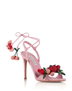 �A�N�A�Y�[�� ���f�B�[�X �V���[�Y �T���_�� Aquazzura Women's Botanica 105 Sandals Watermelon Sorbet